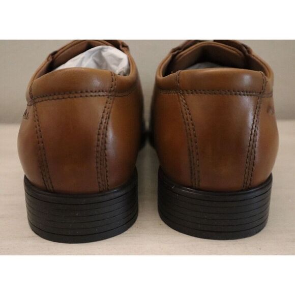 Clarks 26130096 Men's Sz 8.5W Dark Tan Leather Tilden Cap-Toe Dress Shoes - Picture 3 of 12